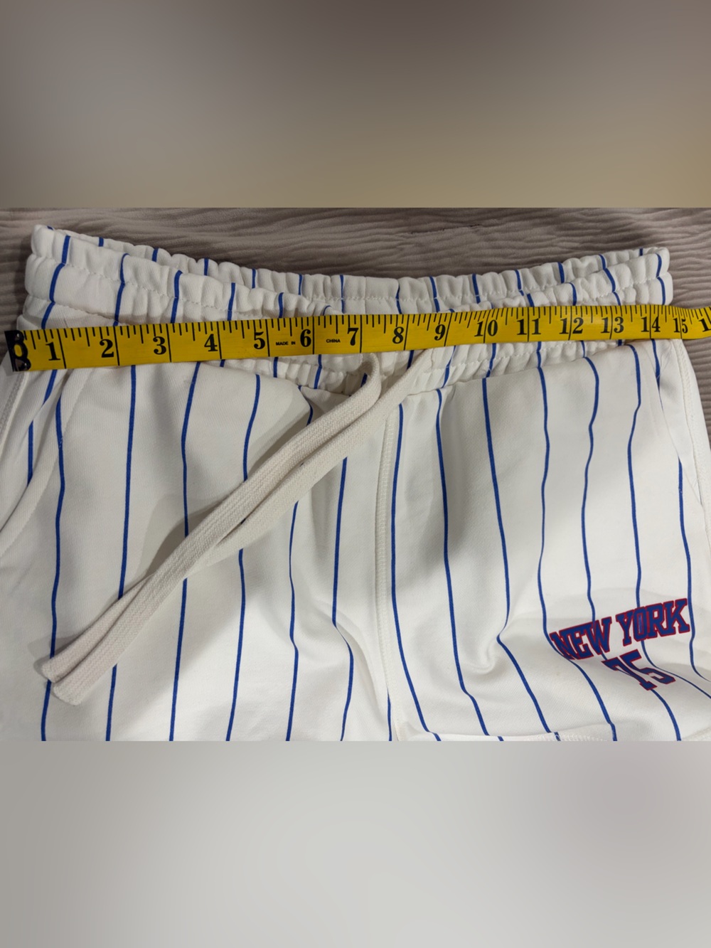 White New York 75 Striped Drawstring Women’s Shorts/ 2 package/ Size Medium - Picture 3 of 5
